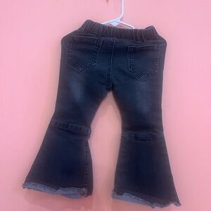Kids Black Flared Jeans